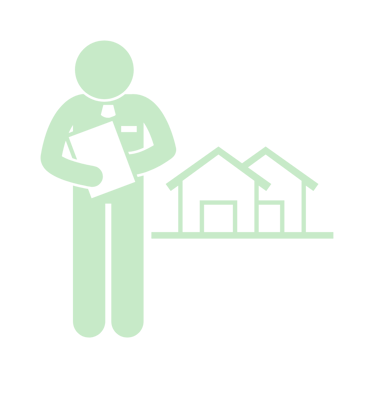 an element showing a tampa bay commercial real estate agent going door to door
