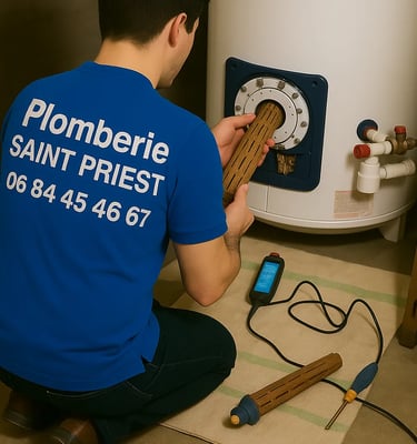 plombier chauffe eau en panne disjoncteur qui saute diagnostic Saint Priest 69800