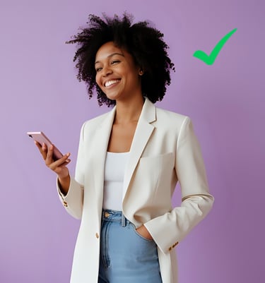 empreendedora feliz bem sucedida 