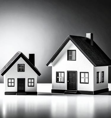 An image showing a home increasing in value