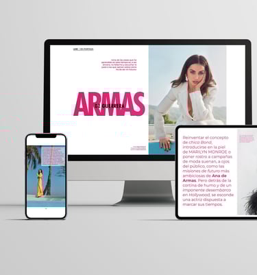 Diseño editorial interativo Lativa Magazine