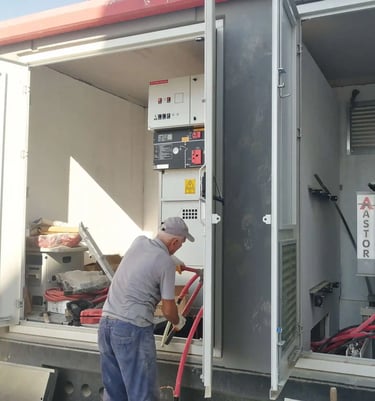 yer altı kablosu çekimi