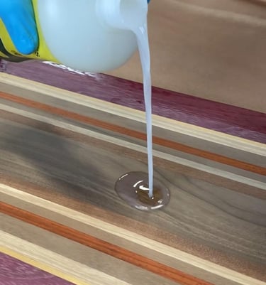 Bumblechutes Hydrating Wood Serum. wood hydration treatment for lasting beauty—mineral oil.