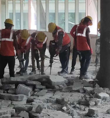 RCC wall opening cutting in Bangalore homes