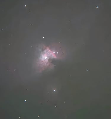 Orion Nebula clicked from Telescope in noida