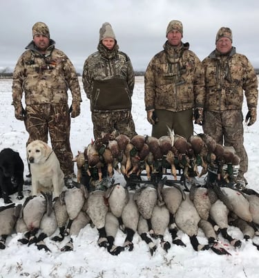 Saskatchewan waterfowl hunts - Full limit of ducks and geese