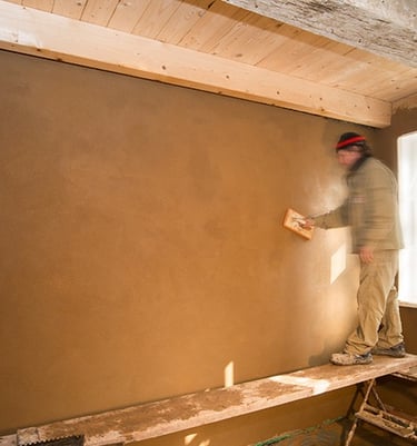 enduit terre chaux chanvre paille