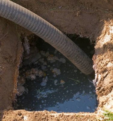 septic tank being serviced