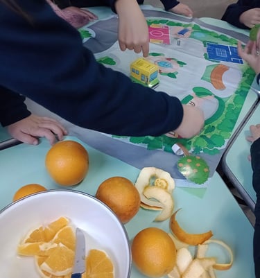 Programa Rangonautas nas Escolas, com atividades lúdicas, hortas e culinária