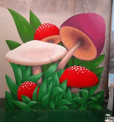 Toadstools stage scenery
