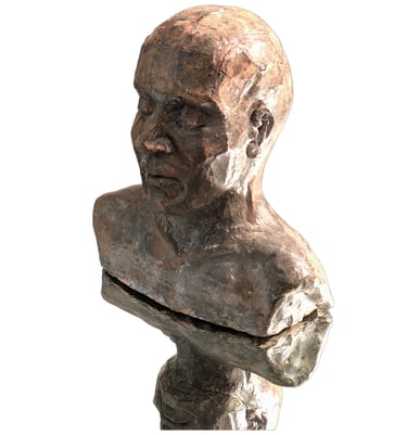 a busturine of a man with a beard and a beard