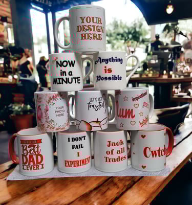 stack of mugs