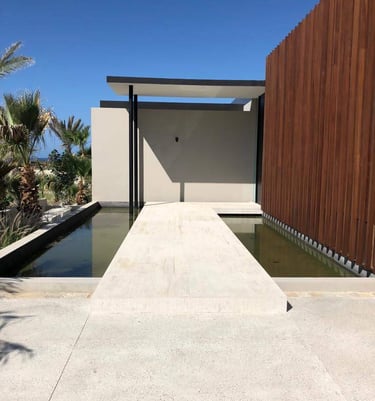 Travertino San Pablo instalado en una casa de México