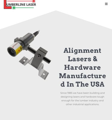Laser lights for visual line generation in sawmills