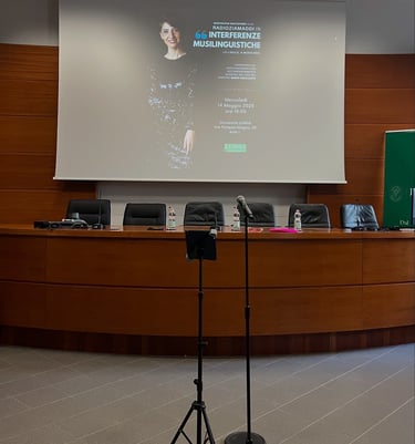 a speaker system in a conference room