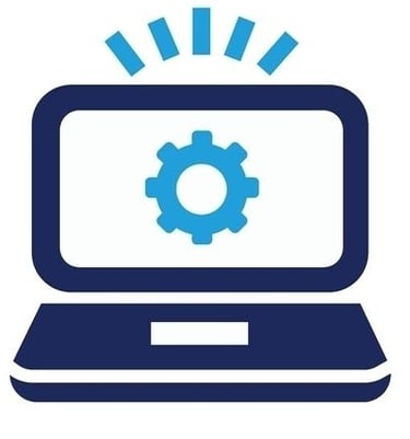 Ikon-blå-dator-symboliserar-data-flytt