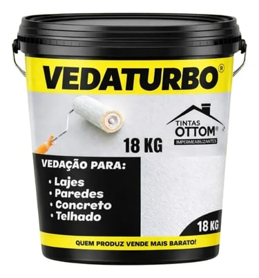 Tinta Borracha Liquida Vedaturbo Acabamento Fosco 