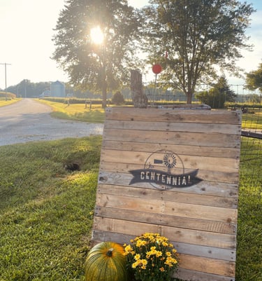 a wooden pallet sign with a pumpkin and mum in the fall