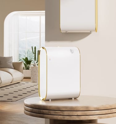 máy xông tinh dầu cao cấp màu trắng luxury