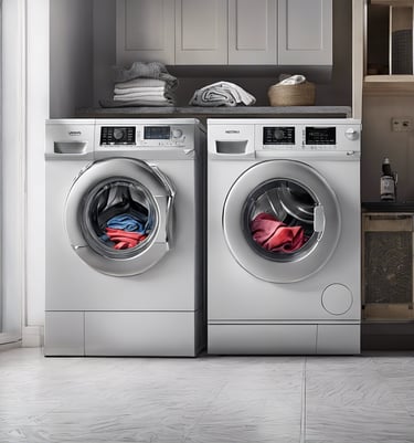Picture of a washing machine for a company specializing in maintenance and repair of washing machine
