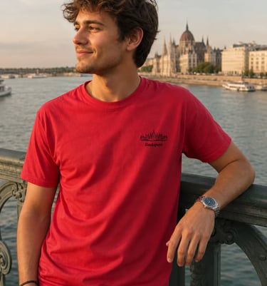 Camiseta Parlamento Budapest en lifestyle Erasmus