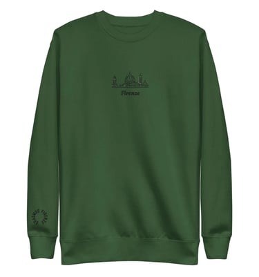 Sudadera con capucha bordada Duomo Firenze