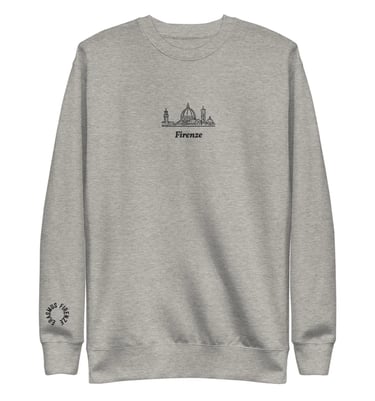 Sudadera sin capucha bordada Duomo Firenze