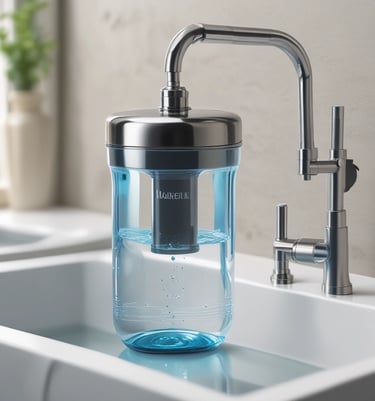 a couple of water tanks sitting next to each other