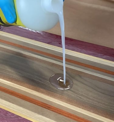 Bumblechutes Hydrating Wood Serum. wood hydration treatment for lasting beauty—mineral oil.