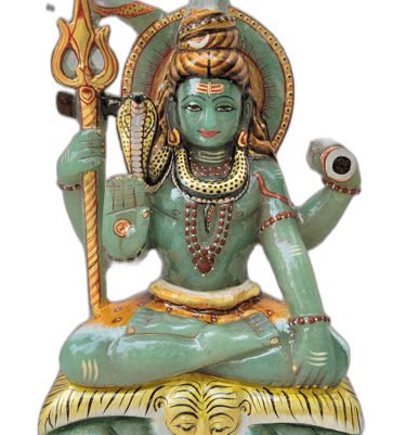 Gemstone Shiva Statue