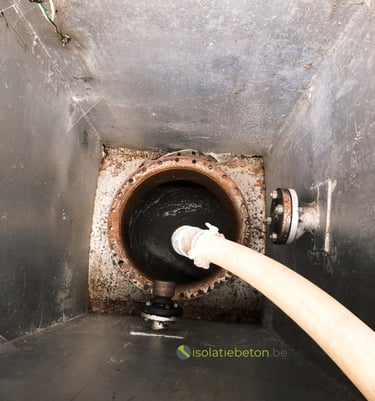 ondergrondse tank schuimbeton