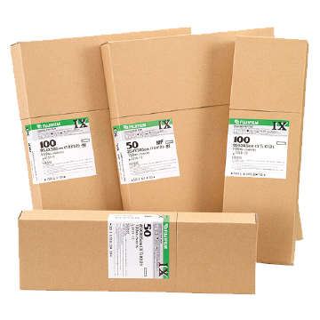 a group of three boxes of three boxes of brown paper