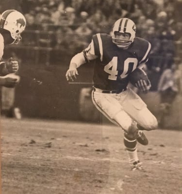 Football player in action
