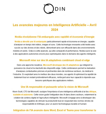 Exemple de newsletter