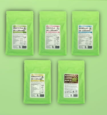 Productos de cáñamo Sr. Valley Hemp Foods | Proteína, aceite, granola y más | Nutrición natural