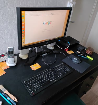 vue de l'espace de travail en atelier