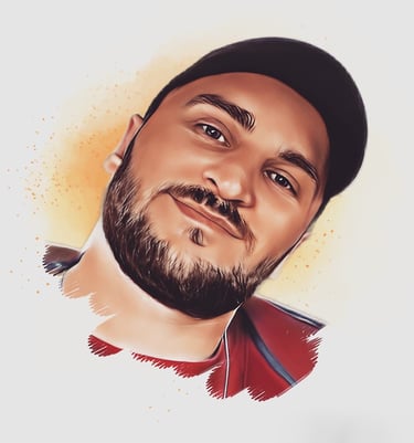 a man with a beard and a beard