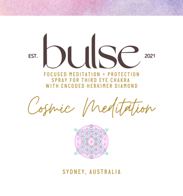 Cosmic Meditation - clear your space, cleanse your energy, open your third eye to creativity