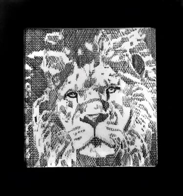 Laila Al-kharabsheh-Lion (Asad)-Random Scribbles