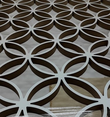 CNC 2D cutting for interior decorations