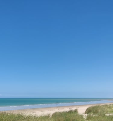 Het strand bij Bricqueville-sur-Mer