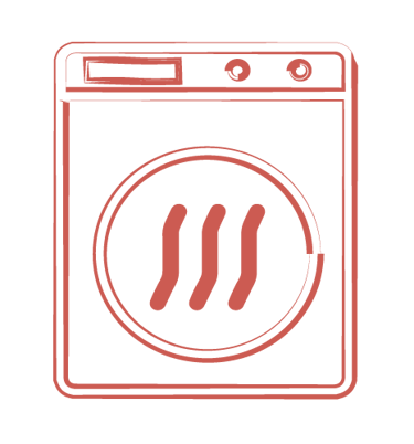 sèche linge à condensation à disposition pour les longs séjours
