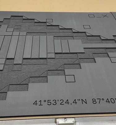 Black MDF milling