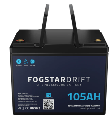 Fogstar Drift Campervan Lithium battery install 