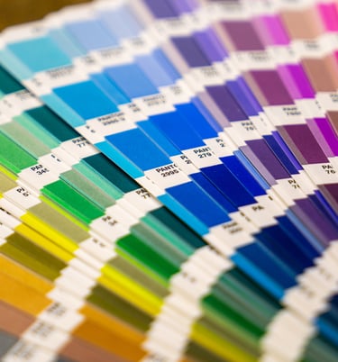 a bunch of color swatches with a variety of colors