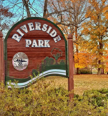 Riverside park entrance sign lynchburg va
