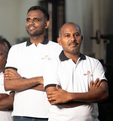 MP Asia Engineering Team standing with hands crossed