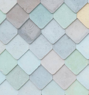 a colorful tile pattern of tiles with a pattern of tiles