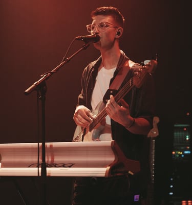 Playing bass with Bea and Her Business, Copenhagen