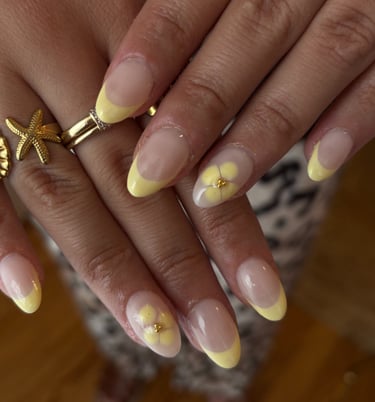 a woman's hands with a ring on her finger